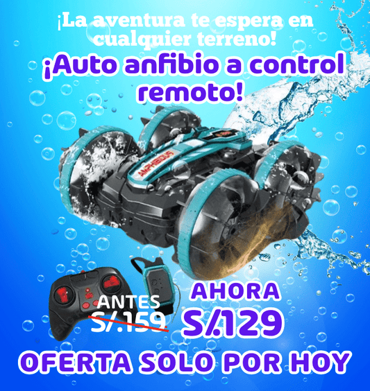 Auto anfibio a control remoto